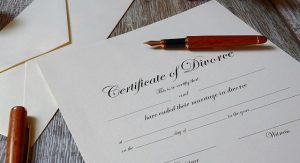 Divorce certificate
